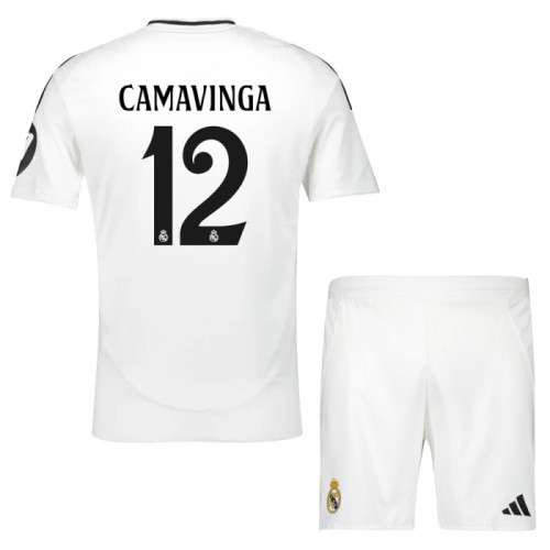 Ensemble Maillot Real Madrid Camavinga 12 Domicile 2024-25 Enfant Ensemble Maillot Real Madrid Camavinga 12 Domicile 2024-25 Enfant
